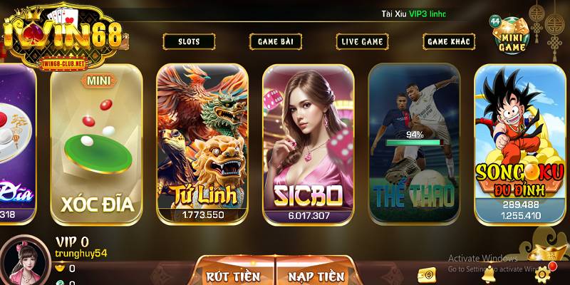 Cá cược thể thao IWIN68 là sảnh chơi hot hiện nay